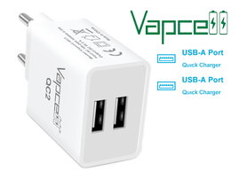 Szybka ładowarka sieciowa zasilacz 2x USB szybkie ładowanie QC 2